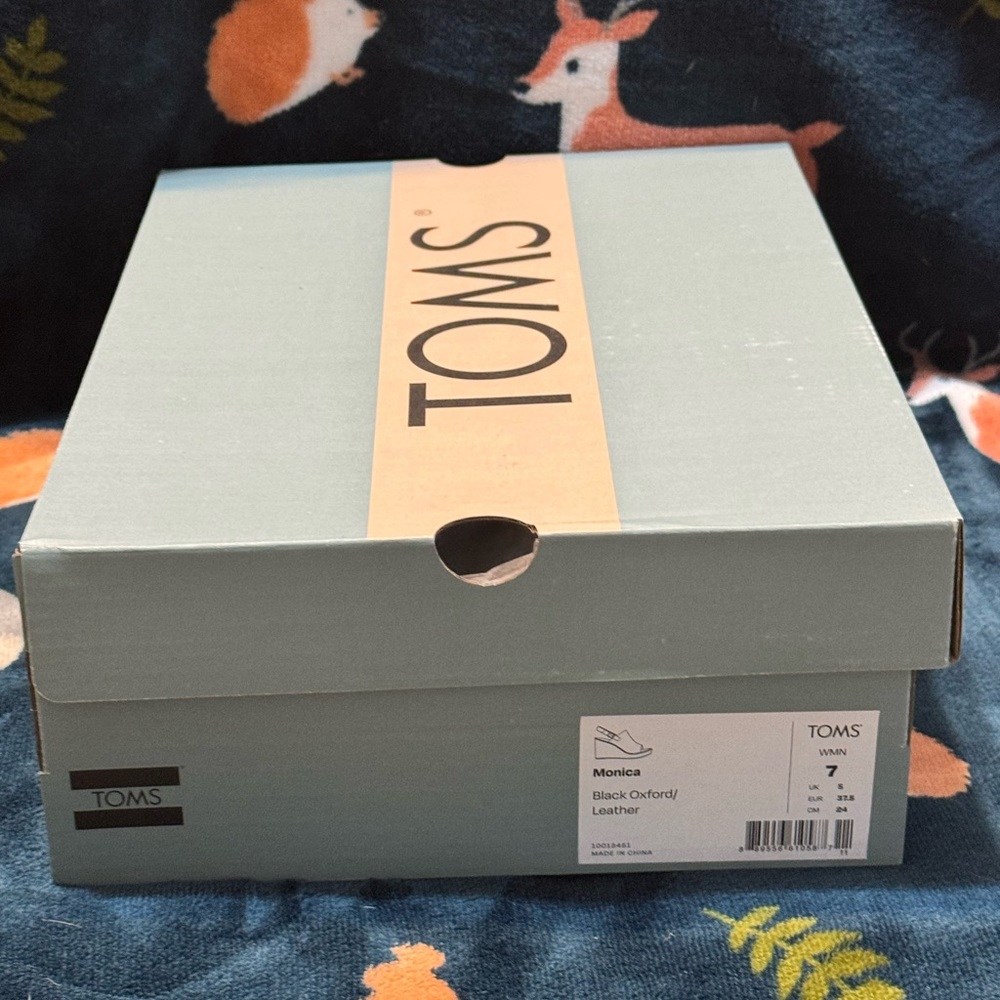 NWT in box, TOMS Monica Espadrille Wedge Sandal - Women's size 7